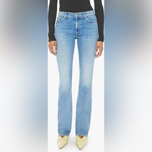 Mother The Outsider Sneak Jeans Full Moon Wash 27 High Rise Straight Bootcut